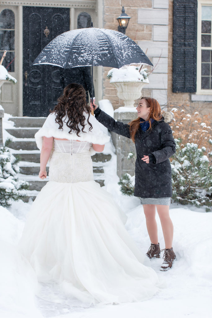 Winter bride, ottawa bride, strathmere