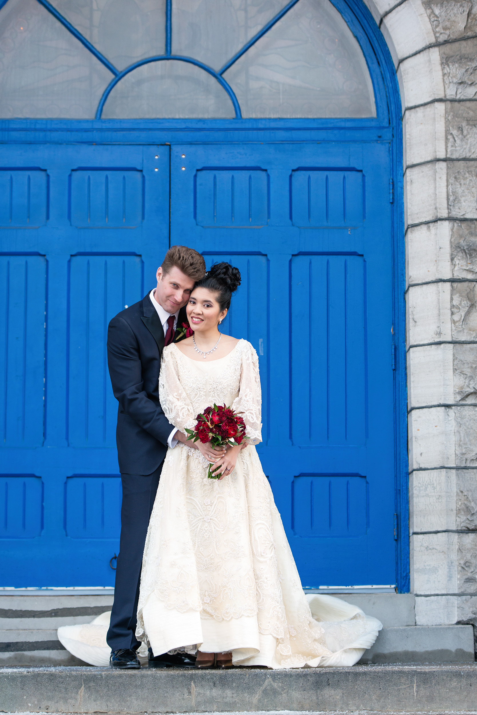 Winter wedding at St. Brigid’s Center For The Arts and Canada Aviation and Space Museum